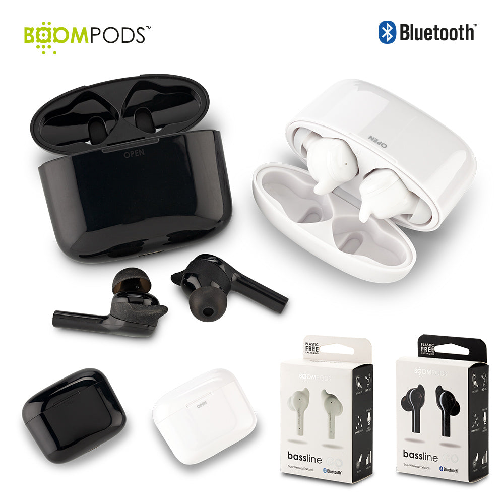 Audífonos Bluetooth Bassline Go Boompods
