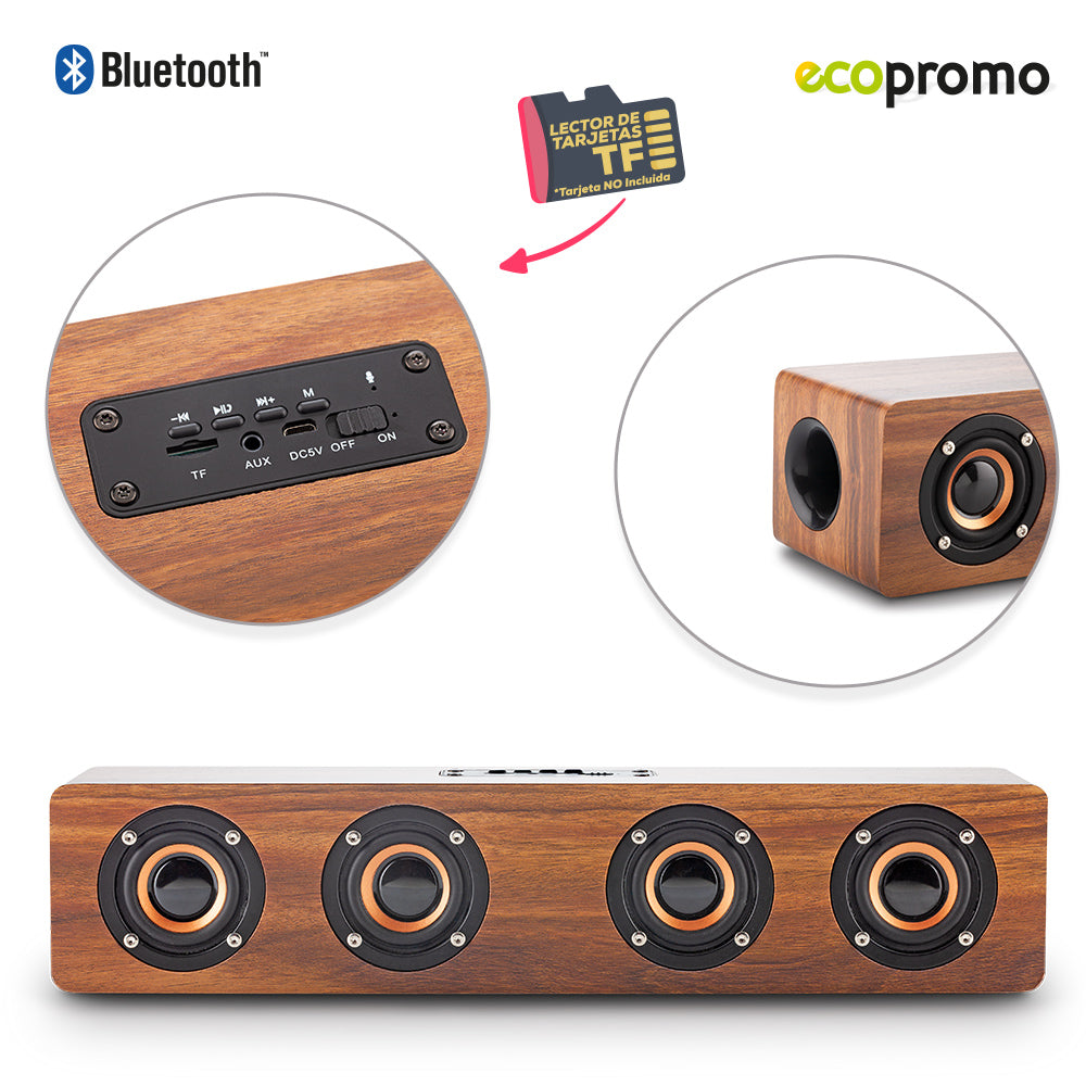 Speaker Bluetooth Retro Bamboo